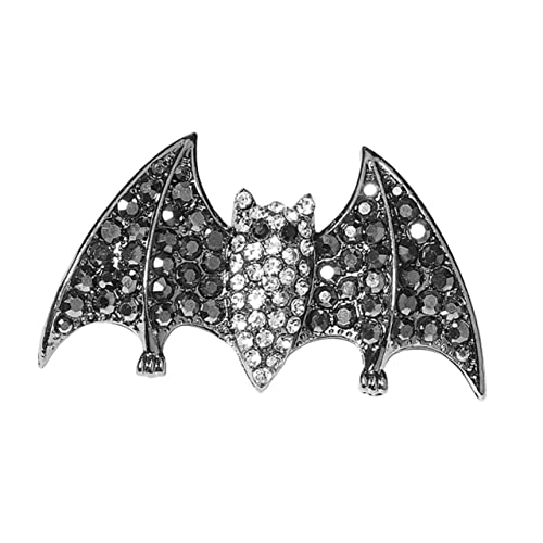 Healvian Halloween Bat Wings Haarspange mit Strass Retro Gothic Haarschmuck für Damen für Kostümpartys und Halloween Feiern Langlebig und Auffällig von Healvian