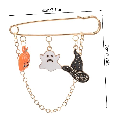 Healvian Halloween Brosche Vintage Stil Eleganter Schalbroschen Pin Dekorativer Anstecker für Kleidung Taschen Hüte Langlebig Modisches Halloween Kostüm Accessoire von Healvian