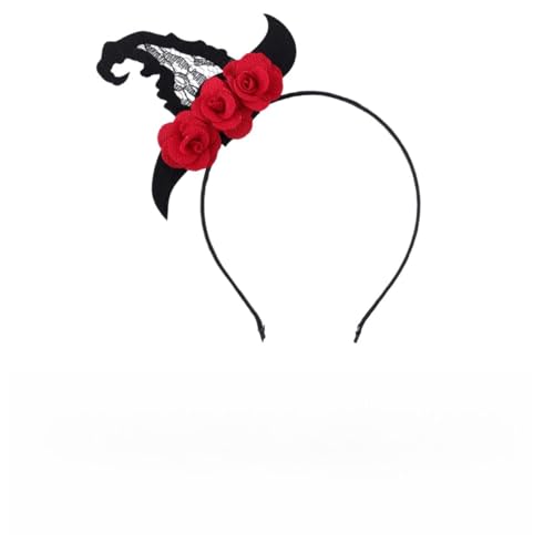 Healvian Halloween Haarband Mit Blumen Dekoratives Kopfband Für Halloween-feiern Leicht Und Tragbar Für Kostüm-accessoires von Healvian