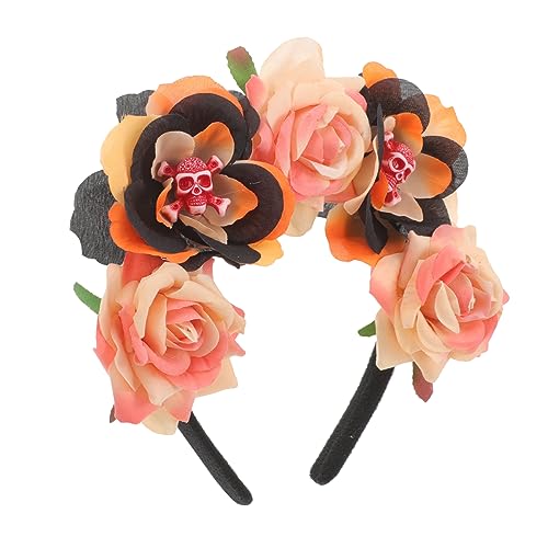 Healvian Halloween Haarreif Mit Rosen Und Für Erwachsene Kopfbedeckung Für Kostümpartys Und Halloween-events Einfach Zu Tragen Einzigartiges Design Für Festliche Anlässe von Healvian