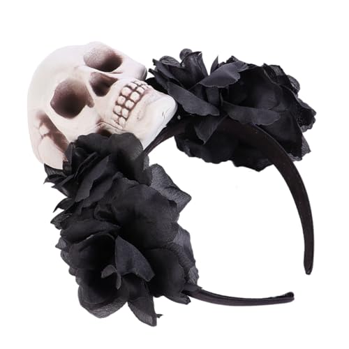 Healvian Halloween Skull Haarreif Stilvolle Haaraccessoires Für Kostümpartys Langlebig Und Leicht Für Halloween-dekoration Und Cosplay von Healvian