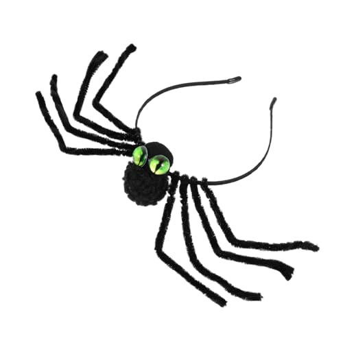 Healvian Halloween Spinnen Haarreif Leichtes Stirnband mit Grünem Spinnendesign Dekoratives Haaraccessoire für Kostüm Karneval Maskerade und Themenpartys von Healvian