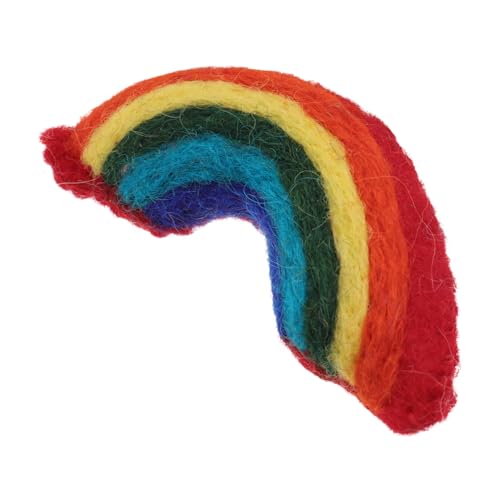 Healvian Handgefertigte Brosche aus Filz Regenbogenmuster Leichte Anstecknadel Dekorative Kleidungsklammer Kreatives für Frauen Vielseitig für Kleider Taschen Schals Geeignet von Healvian