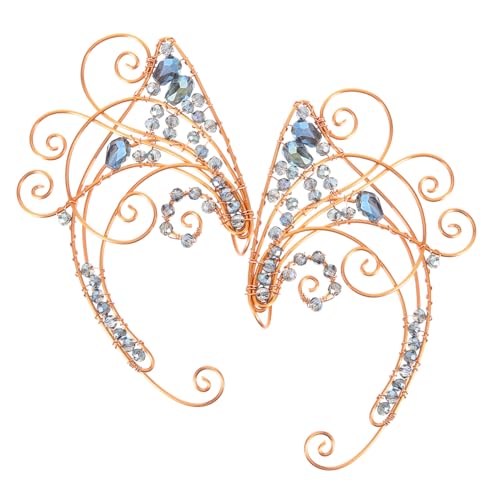 Healvian Handgefertigte Ohrmanschetten für Damen und Mädchen Leichte Vintage Clip Ohrringe Statement Fairyschmuck für Festivals und Besondere Anlässe von Healvian