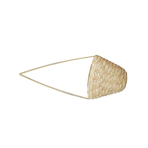 Healvian Handgefertigte Strohtasche Damen Sommer Umhängetasche Vielseitige Crossbody Bag Kleine Handtasche mit Komfortablem Griff für Arbeit Shopping Strand Alltag von Healvian