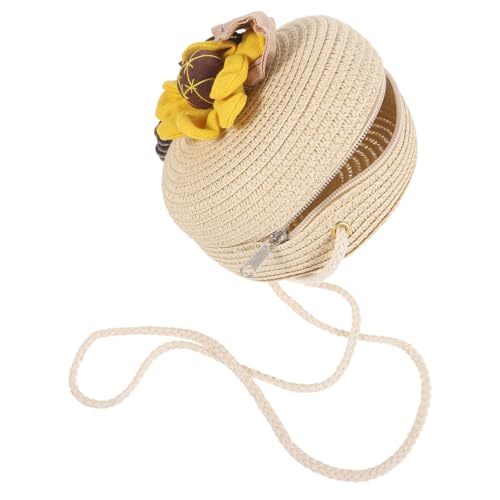 Healvian Handgefertigte Umhängetasche für Mädchen Leichte Kompakte Handgewebte Mini schultertasche mit Sicherem Verschluss Modische Prinzessin Tasche für Kleine Mädchen für Alltag und von Healvian