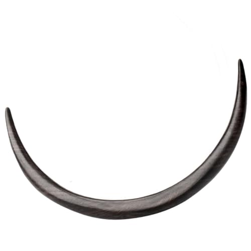 Healvian Handgefertigter Mond Haarstab Holz Haarklammer für Damen Gebogene Form Stabiler für Haarknoten Retro Stil Vintage Haaraccessoire Geeignet für Alltag Party Hochzeit von Healvian