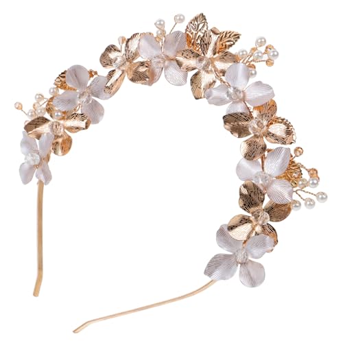 Healvian Blumen-haarreif Für Hochzeiten Handgefertigter Brautschmuck Mit Zarten Blüten Und Blättern Für Brautpartys Fotoshootings Und Festliche Anlässe von Healvian