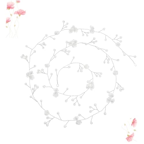 Healvian Handgefertigtes Perlen baumwoll blumen haarband Silber Verlängerte Haarkette Damen Braut Hochzeit Haarschmuck Elegant Vintage Kopfband für Festliche Anlässe Healvian Handgefertigtes Perlen baumwoll blumen haarband Silber Verlängerte Haarkette Damen Braut Hochzeit Haarschmuck Elegant Vintage Kopfband für Festliche Anlässe von Healvian