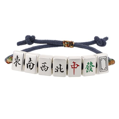 Healvian Handgelenksseil Für Paare Mahjong-perlenarmband Erwachsene Geflochtenes Armband Mahjong-armband Code Rotes Armband Für Mahjong Bettelarmband Armbänder Zinklegierung Healvian Handgelenksseil Für Paare Mahjong-perlenarmband Erwachsene Geflochtenes Armband Mahjong-armband Code Rotes Armband Für Mahjong Bettelarmband Armbänder Zinklegierung von Healvian