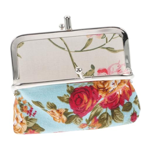 Healvian Handtasche Purse Pocketbook Wallet portemonaie geldbörsen kleine Münzgrundstück Geldbörse für Frauen Damen-Geldbörse Brieftasche Geldbörse Portemonnaie Münzbeutel Segeltuch Blue von Healvian