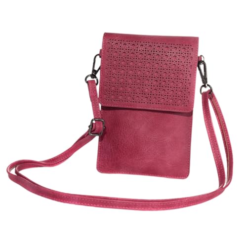 Healvian Handykartenpaket Handytasche Handyhalter Geldbörse Handygeldbörse Crossbody Für Damen Touchscreen Handygeldbörse Handy Crossbody Handygeldbörse Crossbody Geldbörse Pu Rosy von Healvian