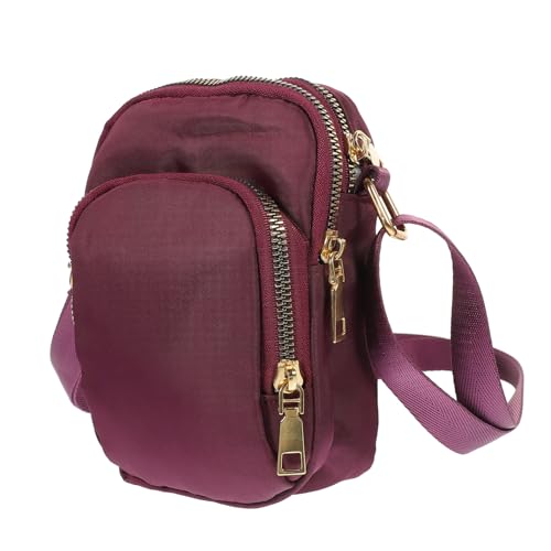 Healvian Handytasche wasserdicht Schulter Umhängetasche Damen Frau Handtasche Handtaschen für Damen Umhängetasche Messenger -Tasche für Frauen Cross Lod Bag für Frau Metall Violett Healvian Handytasche wasserdicht Schulter Umhängetasche Damen Frau Handtasche Handtaschen für Damen Umhängetasche Messenger -Tasche für Frauen Cross Lod Bag für Frau Metall Violett von Healvian