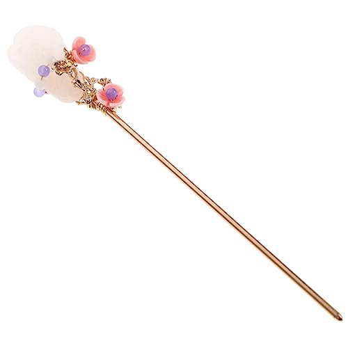 Healvian Vintage Legierung Jade Haar Stick Haar Essstäbchen Chinesischen Stil Haarnadel Für Hochzeit Party von Healvian