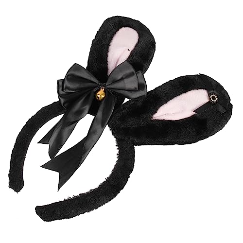 Healvian Plüsch-bowknot- -ear-haarreif Für Osterpartys Süßes Cosplay-headwear Mit Glitzer Und Weichen Ohren Für Festivals Und Maskeraden von Healvian