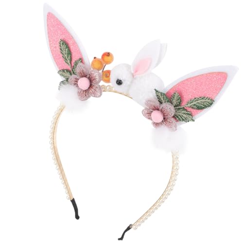 Healvian Bunny Ohr Haarreif Plüschige Hasenohr-kopfbedeckung Für Partys Adorable Dekoration Für Osterfeiern Haarband Für Make-up Und Gesichtsreinigung von Healvian