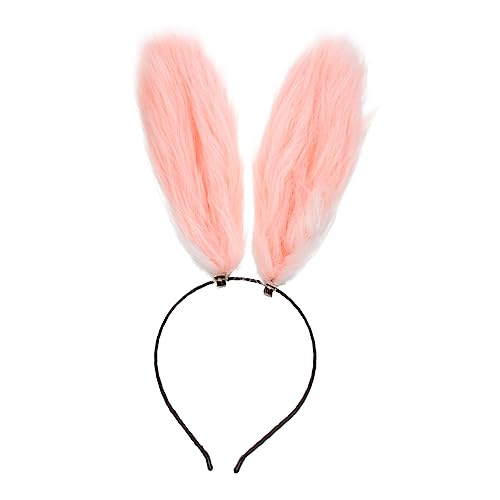 Healvian Hasenohren Stirnband Für Cosplay Und Partys Pelzige Hasenohren-kopfbedeckung Osterparty-haarreif Bequeme Damen-kopfbedeckung Mit Kaninchenohren von Healvian