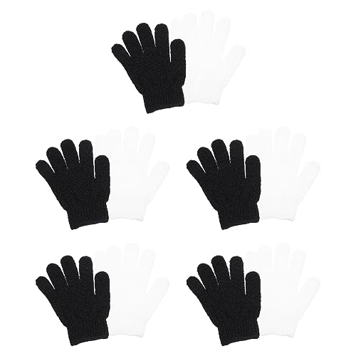 Healvian Hautreinigungshandschuhe Badetuch-set 10-teilig Badehandschuhe Peeling-wäscher von Healvian