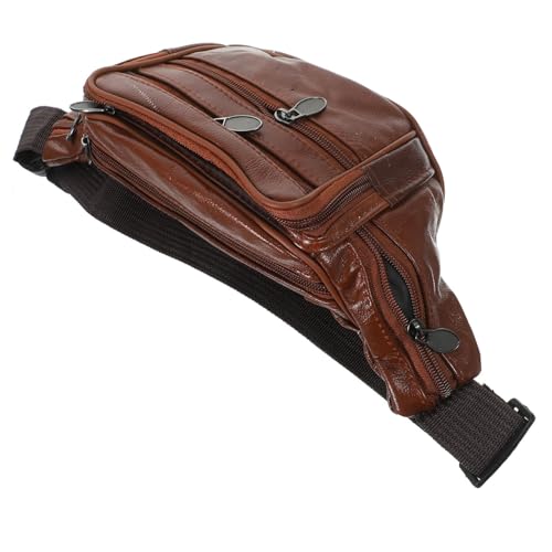 Healvian Herren Bauchtasche aus Verstellbar Leichte Gürteltasche für Outdoor Sport Reise Khaki Brusttasche Umhängetasche von Healvian