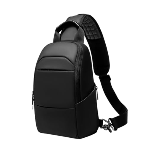Healvian Herren Brusttasche Outdoor Schultertasche Verstellbar Wasserabweisend PVC Kleine Umhängetasche für Reise Alltag Sport von Healvian