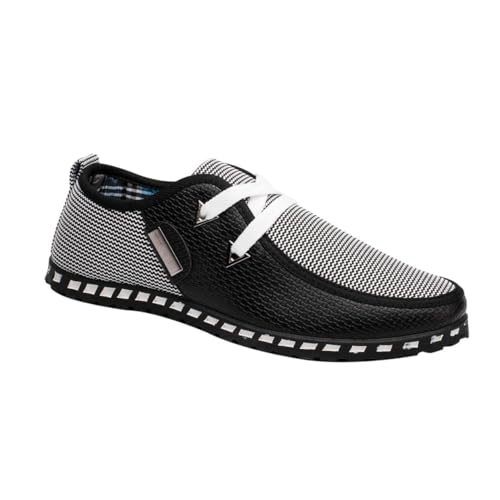 Healvian Herren Driving Shoes Atmungsaktive Leichte Mokassins Casual Schuhe Rutschfest Bequeme Freizeitschuhe für Alltag und Büro von Healvian