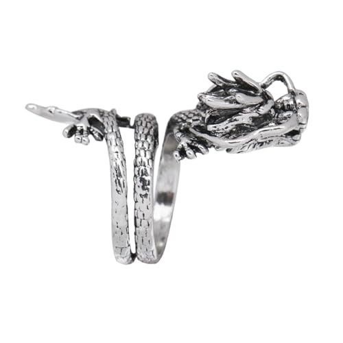 Healvian Herren Ring Dragon Design Langlebiger Legierung Modischer Robuster Schmuck mit Einzigartigem Drachenkopf Komfortabel und Rostfrei Geeignet für Alltag und Besondere Anlässe Healvian Herren Ring Dragon Design Langlebiger Legierung Modischer Robuster Schmuck mit Einzigartigem Drachenkopf Komfortabel und Rostfrei Geeignet für Alltag und Besondere Anlässe von Healvian