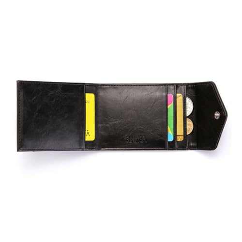 Healvian Herren Wallet mit RFID Technologie Ultra Dünnes Multifunktionales Portemonnaie Schwarz für Geschäftsleute und Studenten mit Mehreren Fächern für Karten und Münzen von Healvian