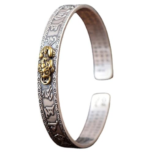 Healvian Herz Armband Herren Offener Verstellbarer Cuff Bangle mit Religiösem Retro Design für Alltag und Besondere Anlässe Healvian Herz Armband Herren Offener Verstellbarer Cuff Bangle mit Religiösem Retro Design für Alltag und Besondere Anlässe von Healvian