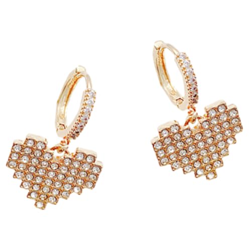Healvian Herz Ohrringe Damen Leicht Hängend Modeschmuck Kreativ Tropfenform Damen Ohrschmuck Für Teen Mädchen Alltag von Healvian