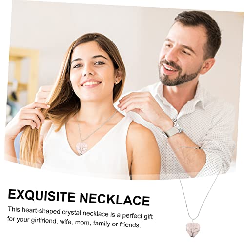 Healvian Herzförmige Natürliche Halskette mit Lebensbaum Kupferdraht Handgefertigter Modeschmuck für Frauen Romantisches zu Muttertag Weihnachten Geburtstag Hochzeit von Healvian