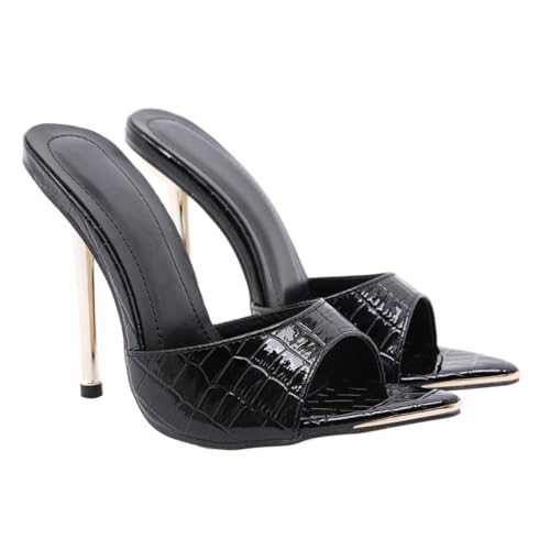Healvian High Heeled Slippers Damen Sandalen mit Feinem Absatz Modische Banquet Sandals für Festliche Anlässe Stilvoll und Komfortabel Geeignet für Abendkleider und Zufällige Farbe von Healvian