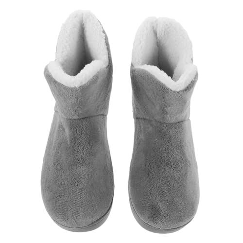 Healvian Hochgeschnittene Damen Hausschuhe Winter Warm Gefüttert Plüsch Haus Schuhe Rutschfest Leicht Bequem Komfortable Indoor Stiefel Für Zuhause Und Erholung von Healvian