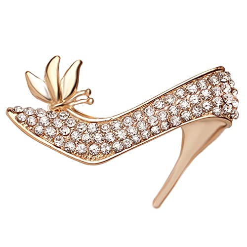 Healvian Hochwertige High Heel Brosche Für Frauen Funkelnde Anstecknadel Für Elegantes Outfit Für Freundinnen Und Besondere Anlässe von Healvian
