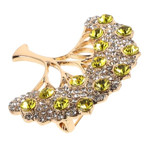Healvian Hochwertige Strass Brosche Damen Geldbaum Design Vintage Hohlkörper Anstecknadel aus Zinklegierung Schmucknadel für Blazer Schals Hüte Kleidung Accessoire mit Glückssymbol von Healvian