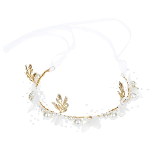 Healvian Hochwertiges Mädchen Haarband mit Kristallperlen Eleganter Blumenkranz für Hochzeit Blumenmädchen Handgefertigter Haarschmuck Hautfreundlich und Langlebig Festliche Kopfbedeckung von Healvian