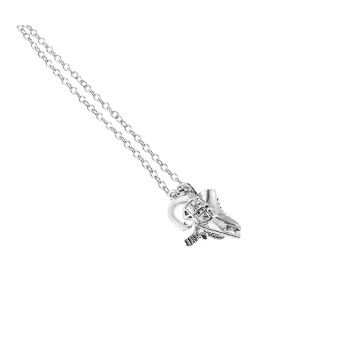 Healvian Schlittschuh-halskette Mit Schlittschuh-anhänger Hockey-schmuck Für Frauen Sportschmuck Aus Legierung Modische Halskette Für Eissportfans von Healvian