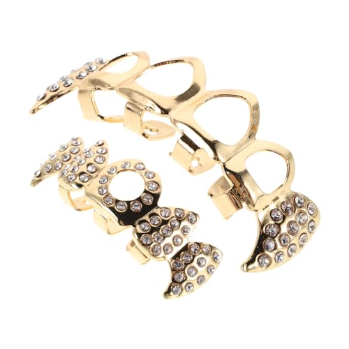 Healvian Vampirzähne Grillzähne Für Cosplay Mit Hohldesign Für Komfort Für Halloween-feiern Und Partys Dekorativer Zahnkappenschmuck von Healvian