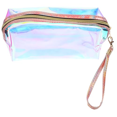 Healvian Holografische Kosmetiktasche Damen TPU mit Reißverschluss Transparente Make Up Tasche für Reise Outdoor Vielseitige Schminktasche und Organizer für Frauen und Mädchen von Healvian