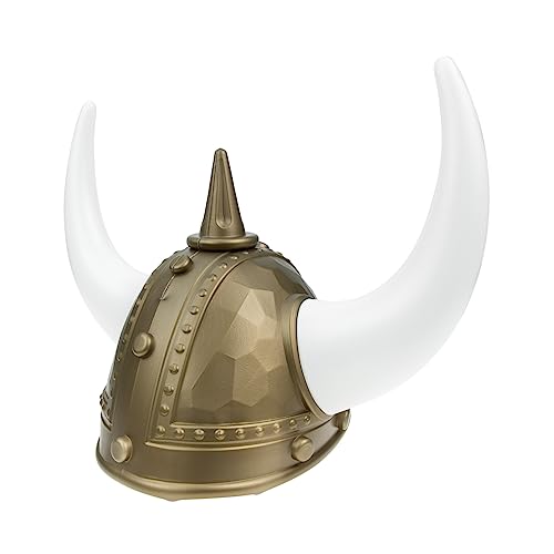 Healvian Hornhut Horn verkleiden sich Hut Hörner Pelz Dekorationen tierkostüme für erwachsene kostüm Helm Wikingerhelm für Männer Plastik von Healvian
