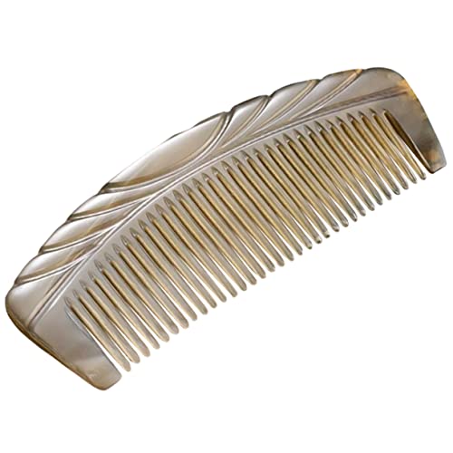 Healvian Hornkamm für Kopfhautmassage Antistatischer Gua Sha Massagekamm Tragbar für Männer und für Kopfhaut und für Entspannung und Wohlbefinden von Healvian