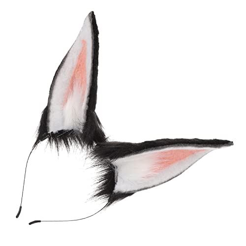 Healvian Plüsch-hasenohren-stirnband Für Damen Cosplay-haarband Party-kopfschmuck Fotorequisite Für Karneval Ostern Weihnachten von Healvian