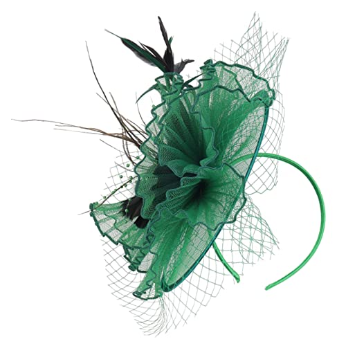 Healvian Fascinator Hut Für Damen Abnehmbarer Haarklip Eleganter Teeparty-hut Mit Federn Und Netz Vielseitig Für Hochzeiten Festivals Und Besondere Anlässe Dunklem von Healvian