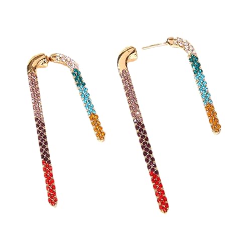 Healvian Hypoallergene Ohrstecker mit Bunten Strasssteinen Modisches Schmuckset für Frauen Leichter Ohrschmuck Vielseitig Kombinierbar und Detailverliebt Gestaltet von Healvian