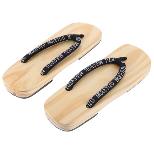 Healvian Japanische Geta Clogs Herren Holzpantoffeln Flache Sohle Langlebig rutschfest Traditionell Komfortabel für Sommermode Healvian Japanische Geta Clogs Herren Holzpantoffeln Flache Sohle Langlebig rutschfest Traditionell Komfortabel für Sommermode von Healvian