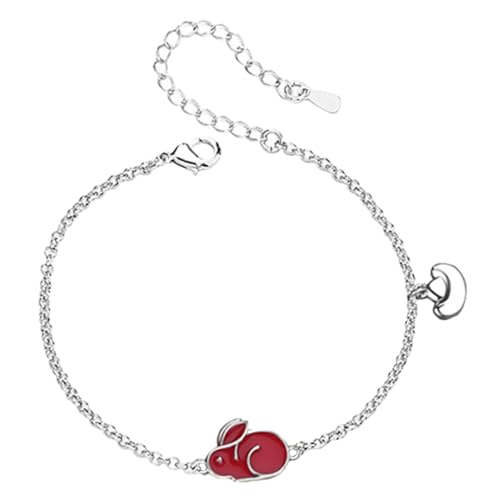 Healvian Kaninchen Armband für Frauen Temperaturänderndes Charm Armband Exquisites Verstellbares für Jahr Perfektes für Besondere von Healvian