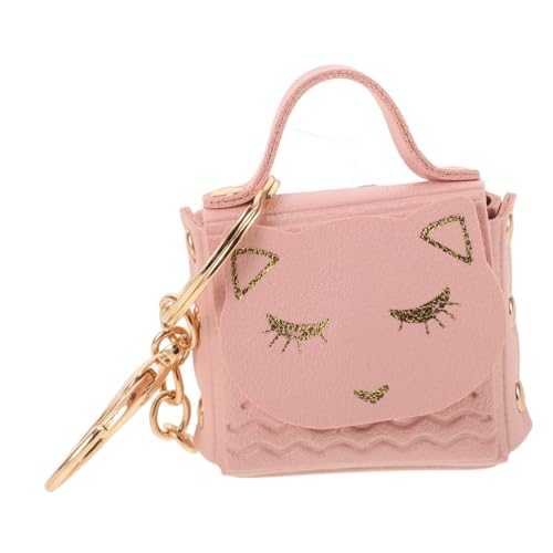 Healvian Katzen Schlüsselanhänger Geldbörse für Mädchen Kleiner Münzgeldbörse Cartoon Tragbare Schlüsselanhänger für Kinder Robuste und Leichte Geldbörse Süßes Zubehör für Katzenliebhaber von Healvian