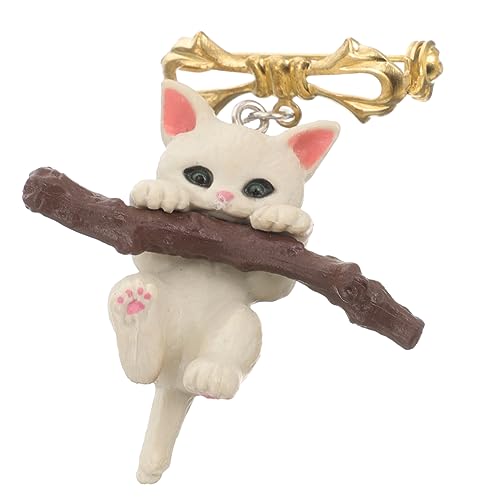 Healvian Katzenbaum Brosche Pin Süße Dekorative Brosche für Kleidung Rucksack Accessoires Einzigartiges für Frauen Hochwertigem Harz Gefertigt Modern Kreativ von Healvian
