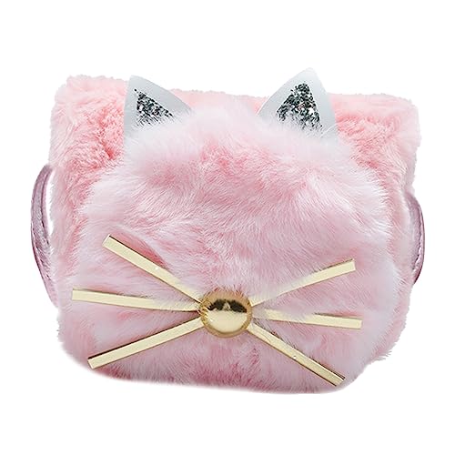 Healvian Katzenmotiv Umhängetasche für Flauschige Schultertasche im Süßen Design für Partys Strapazierfähigem Material Tragbar Vielseitig von Healvian