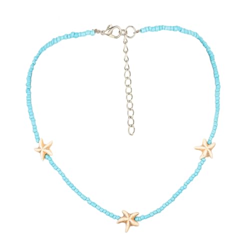 Healvian Perlenkette Im Bohemia Style Damen Halskette Halsschmuck Mit Reisperlen Halskette Für Freizeit Und Feiern Stilvolle Kette Mit Glatter Oberfläche von Healvian