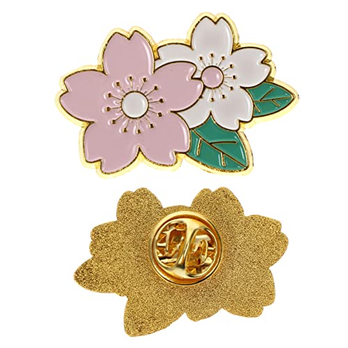 Healvian Kirschblüten Brosche aus Legierung Zarte Anstecknadel für Kleidung und Accessoires Vielseitiger Modeschmuck für Hochzeiten Partys Alltag Geeignet für Hemden Röcke Taschen und von Healvian